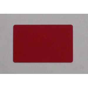  400 Blank Plastic Cards CR80 30Mil Red Polish/Matte 