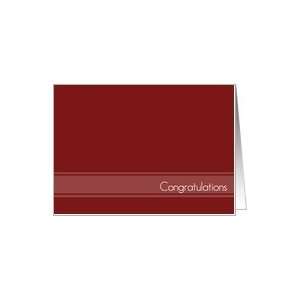  Series One Business Congratulations (see notes) Card 