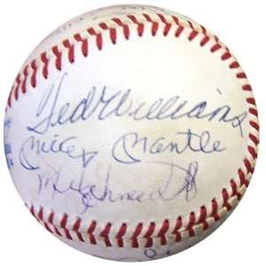  500 HR Club Autographed AL Baseball (11 Signatures) Mantle 