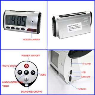 Spy Nanny Cam Camera Digital Alarm Clock Mini DVR @ USA  