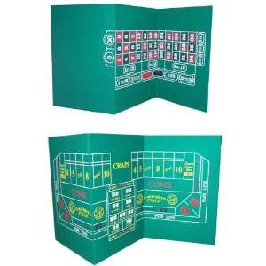  Tri Fold Craps and Roulette Table Top Toys & Games