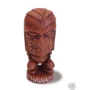  Hawaii Tiki Figurine Vacation God Wood 4.5 in. Kitchen 