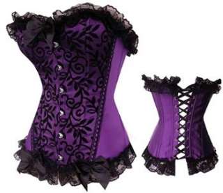   Burlesque Moulin Rouge Corset Dress Bustier Waist Cincher 20026  