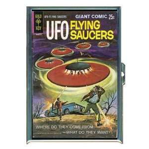 UFO FLYING SAUCERS SCI FI ID Holder, Cigarette Case or Wallet: MADE IN 