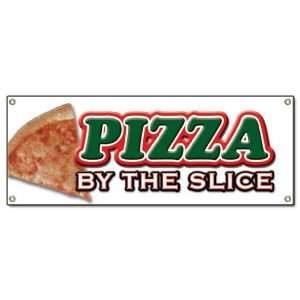  PIZZA by the SLICE BANNER SIGN shop new signs Patio, Lawn 