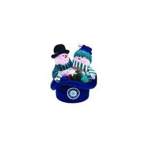  12 MLB Seattle Mariners Snowmen Top Hat Table Christmas 