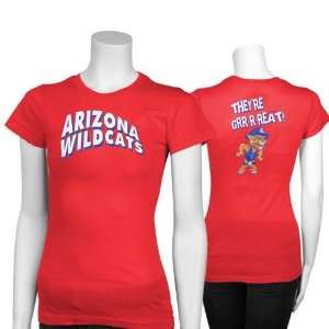  Arizona Wildcats Red Ladies Theyre Great T shirt Sports 