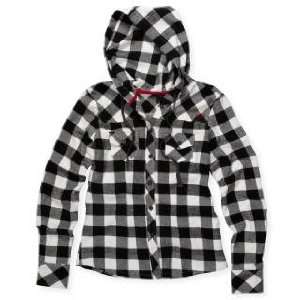  FOX PIKE HOODED FLANNEL WHITE M: Sports & Outdoors