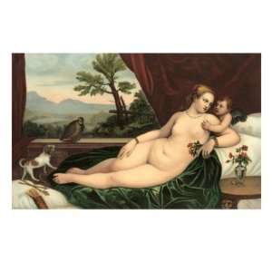  Venus and Cupid Premium Giclee Poster Print, 18x24