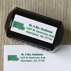  Personalized Address Stamps   Moving Truck Office 