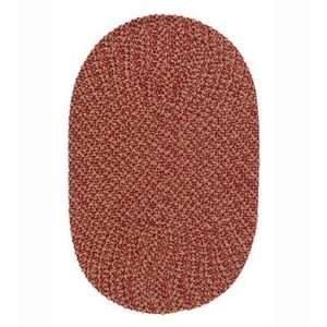  Colonial Mills CX17 Softex Sangria Check Oval Braided Rug 
