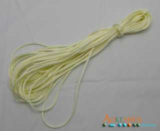 20Colors 10M x2mm Rattail Cord Satin Nylon Chinese Knot  
