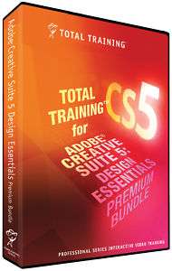 Total Training Adobe CS5 Design Ess. Premium Bundle NEW  