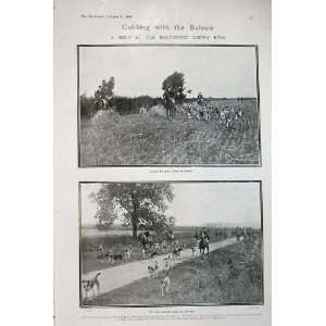  1908 Fox Hunting Sport Horses Balderton Osiery Dogs: Home 