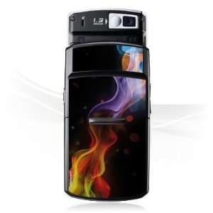  Design Skins for Samsung D800   Coloured Flames Design 