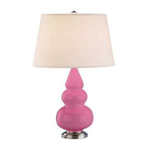 Robert Abbey 288X Triple Gourd   Accent Table Lamp, Schiaparelli Pink 