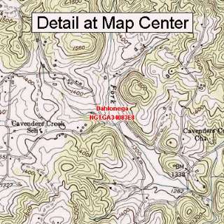  USGS Topographic Quadrangle Map   Dahlonega, Georgia 