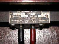 Sangamo Electric Regulator Wall Clock RARE  