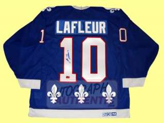 Autographed Guy Lafleur Montreal & Quebec Collection  