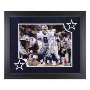 Tony Romo Dallas Cowboys   Under Center   Deluxe Framed Autographed 