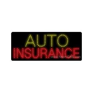  Auto Insurance Outdoor LED Sign 13 x 32