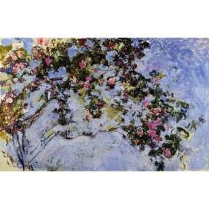   Inch, painting name The Rose Bush, by Monet Claude