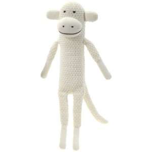 New   17 Paul Frank White Crochet Knitted Monkey Case 