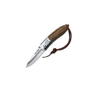  Black Fox Pocket Knife w/ Wooden Box