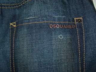 Dsquared 2 dark blue patch cropped mens jeans NEW 46  