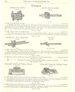 1902 Stanley Marking Gauge Antique Catalog Ad  