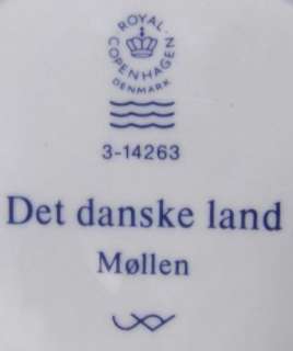 Royal Copenhagen DET DANSKE LAND Mollen COLORFUL PLATE  
