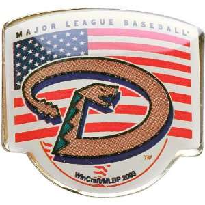  Arizona Diamondbacks Flag/Baseball Pin: Sports & Outdoors