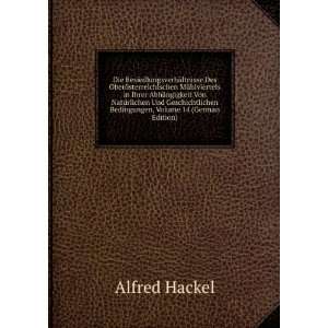   , Volume 14 (German Edition) Alfred Hackel  Books