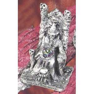    Silverplated & Antiqued Crystal Alter Sculpture