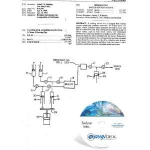  NEW Patent CD for VALVING FOR A STOPPED FLOW CELL 