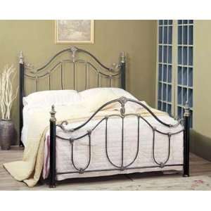 Queen Size Bed Headboard & Footboard Charcoal Finish 