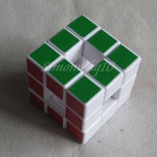 Rubik Rubix Cube Puzzle 3x3x3 VOID Hollow Empty White  