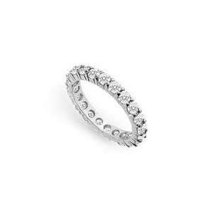  Diamond Eternity Ring  14K White Gold   2.00 CT Diamonds 