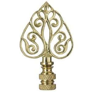  Brass Filigree Apron Lamp Shade Finial