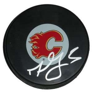  Mark Giordano Signed Calgary Flames Hockey Puck Sports 