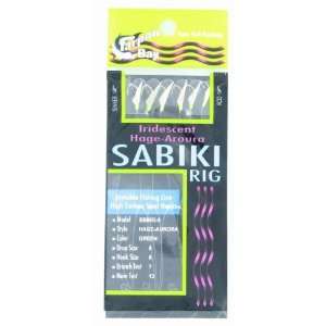  Sabiki Iridescent (aroura) Green Glo Head 6 Drop Size 6 