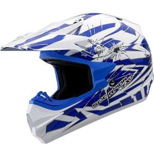  Scorpion VX 24 Motorcycle Helmet, Impact Blue   Size 