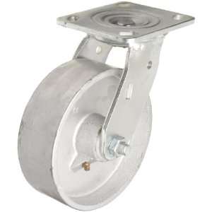 RWM Casters 46 Series Plate Caster, Swivel, Cast Iron Wheel, Celcon 