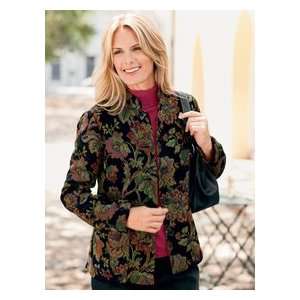  Misses Floral Tapestry Jacket Black And Multi: Everything 