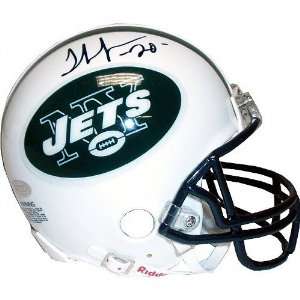   Thomas Jones New York Jets Autographed Mini Helmet: Sports & Outdoors