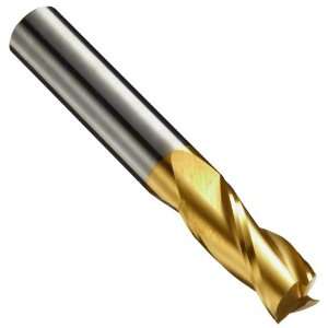  Precision Twist E3303G Solid Carbide End Mills, TiN Coated 