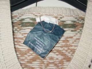 ODD MOLLY antropologie knit wool sweater cardigan vintage chalk jacket 