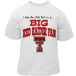  Texas Tech Red Raiders Toddler White Big Fan T shirt (4T 