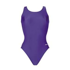  Dolfin Female Solid HP Back Team Swimsuit Sports 