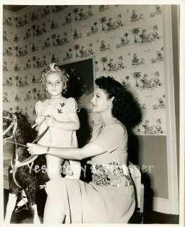 Rochelle Hudson Child Star Gloria De River Toy Horse c.1941 Original 